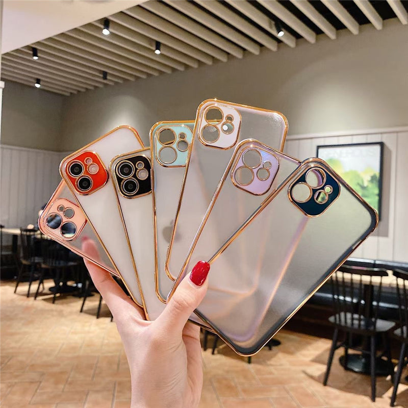 Transparent Case with Luxury Frame