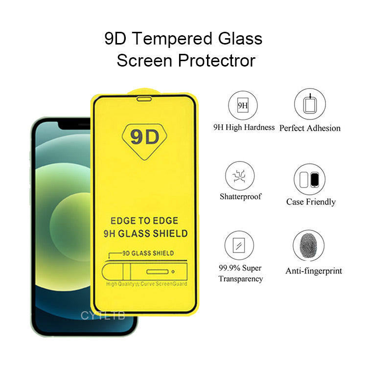 9D Full Cover Tempered Glass for Iphone